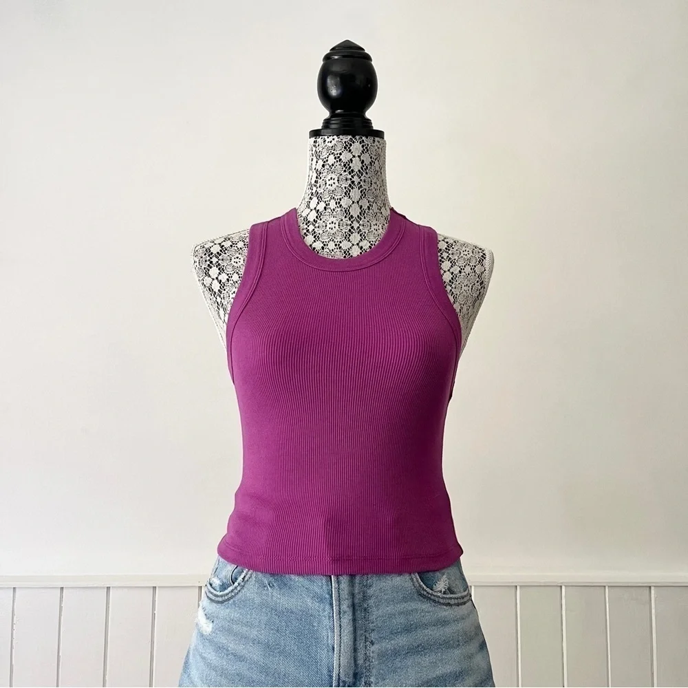 Dynamite Kenzie Bare Crop Basic Tank Size S - Picture 1 of 12